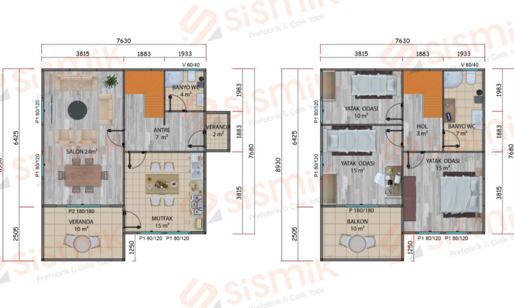 128 m² plan 128 m² plan