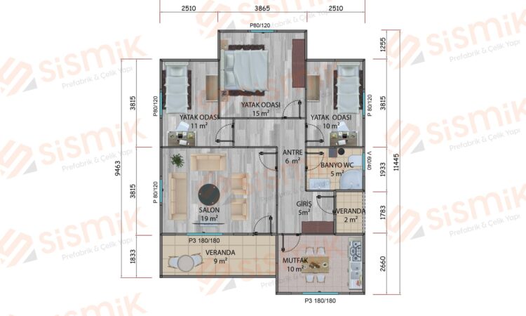 92 m² plan 92 m² plan