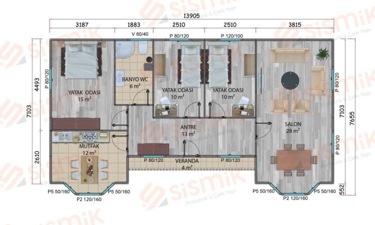 98 m² plan 98 m² plan