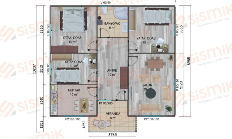 96 m² plan 96 m² plan